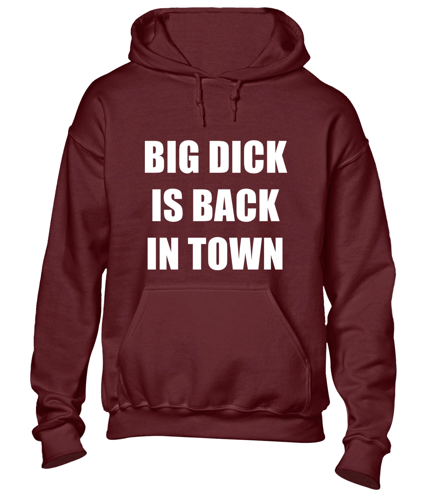 RHUDE FELPA CON CAPPUCCIO BIG DIC*K IS BACK IN TOWN DIVERTENTE SCHERZO RUDE DESIGN TOP NUOVA