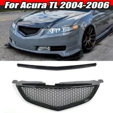 Front Bumper Grille Mesh Grill For Acura TL 2004-2006 2005 Honeycomb Gloss Black