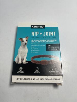NEW ACTIVPHY Hip + Joint Mobility Collar Dogs Small  14.5 In Collar Exp 8/26 New