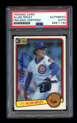 ALLEN RIPLEY SIGNED 1983 DONRUSS PSA/DNA AUTOGRAPHED CHICAGO CUBS | eBay