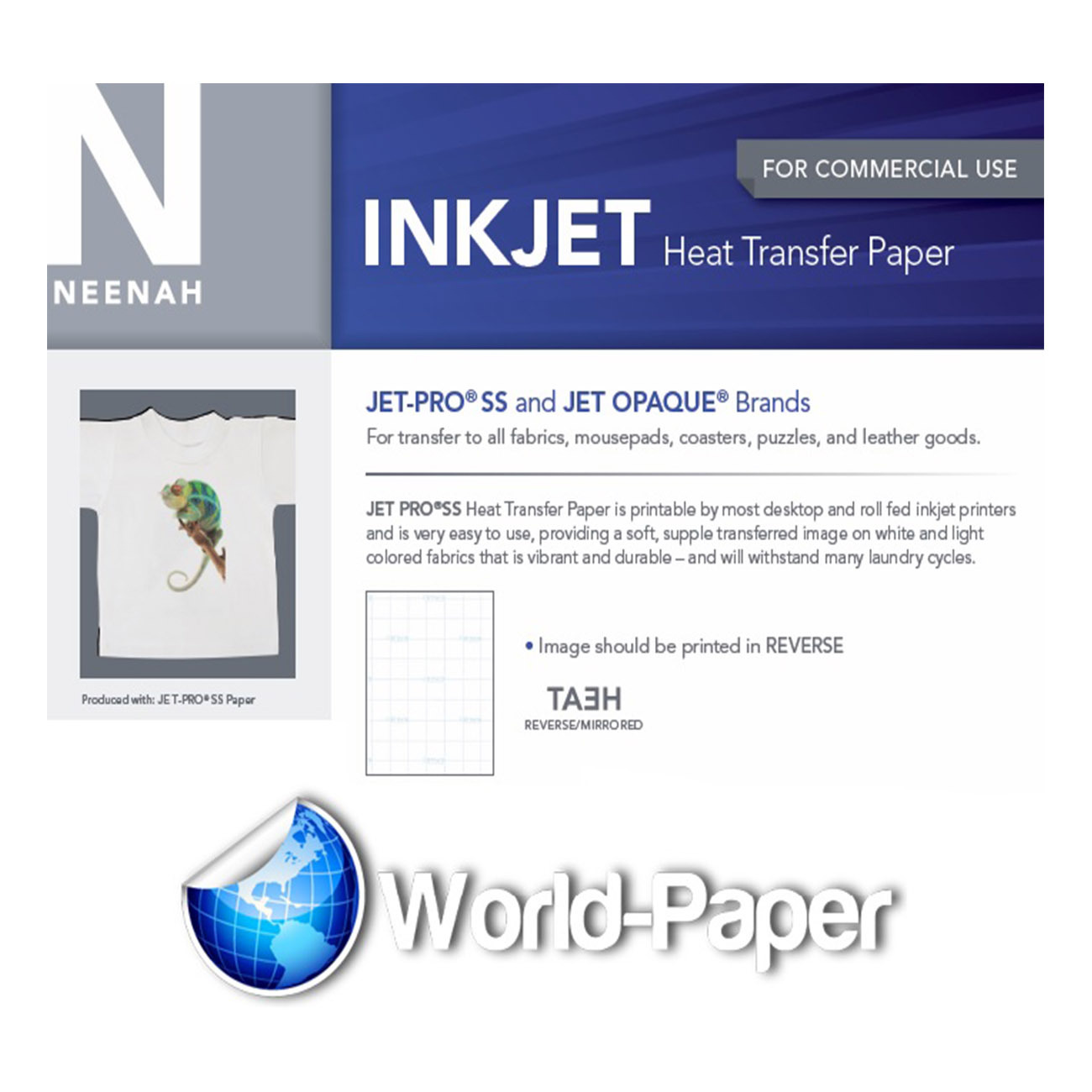Inkjet Iron On Heat Transfer Paper Jet Pro Sofstretch 8.5"x11" 25