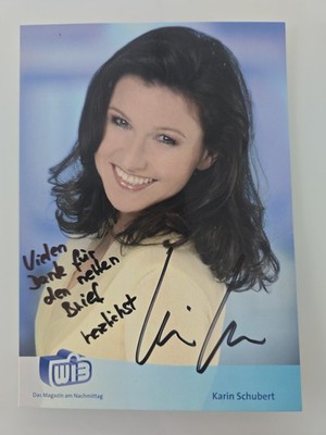 KARIN SCHUBERT autograph signed autograph signed autograph card original