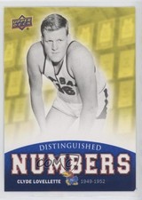 2013 University of Kansas Distinguished Numbers Clyde Lovellette #DN-2 HOF te2