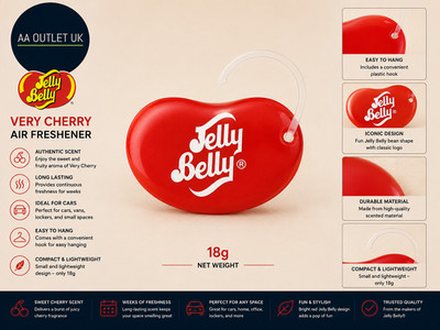 Jelly Belly Very Cherry Lufterfrischer 18g Auto Raumduft 15210 modernes Design