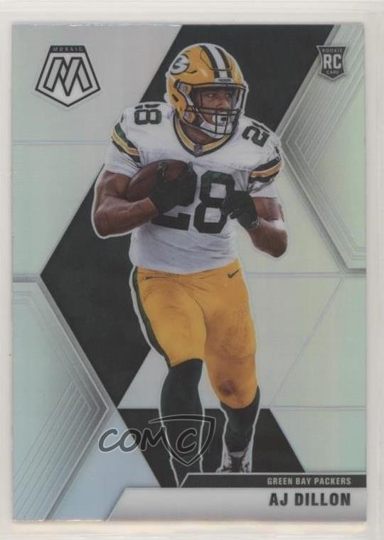 2020 Panini Mosaic Rookies Silver Prizm AJ Dillon #226 Rookie RC 00a0