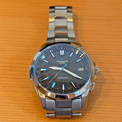 Casio Oceanus OCW-S100-1AJF Solar Funk Uhrenbox Links Handbücher sauberes...