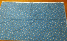 Cranston Village VIP Cotton Quilting Sewing Fabric 1 Yard Blue Dog Bones