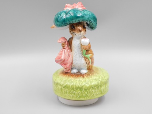 ROYAL OSBORNE BEATRIX POTTER BENJAMIN BUNNY 18cm CERAMIC MUSICAL ...