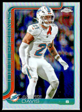 2025 Topps Chrome Football Ashtyn Davis Refractor #194 Dolphins 