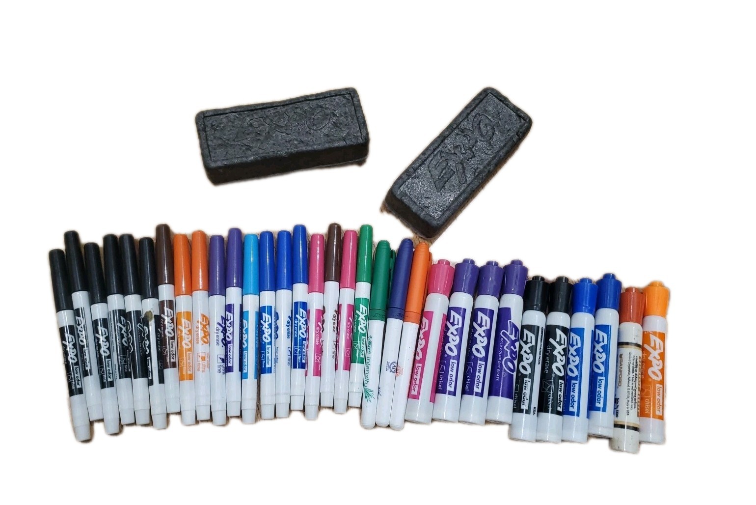 And 2 Erasers, Used, Tested, All Working