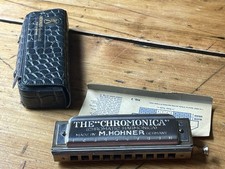 Rare Vintage M. Hohner "The Chromonica" Chromatic Harmonica 1927-1937 