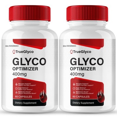 True Glyco Blood Sugar Support Metabolic Health Suppleme - 120 Capsules (2 Pack)