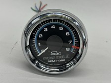 Sun Super Tach Ii 0-8000 Rpm Vintage Electronic Tachometer Black Dial 08971253 Sun Super Tach Ii 0-8000 Rpm Vintage Electronic Tachometer Black Dial 08971253