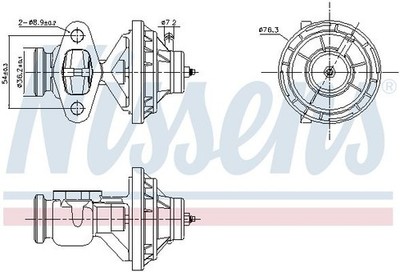 EGR Valve Nissens 98390