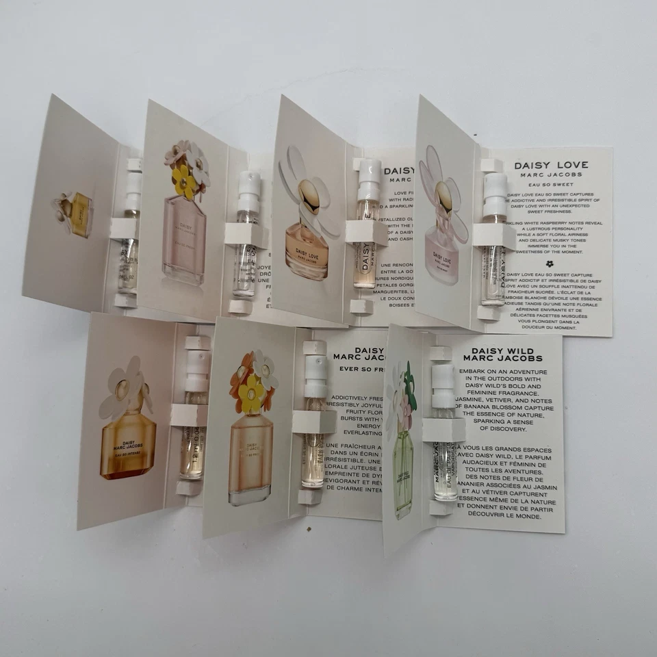 Juego de muestra de perfume Daisy Marc Jacobs 7 piezas (ver descripción) Foto 2 de 4