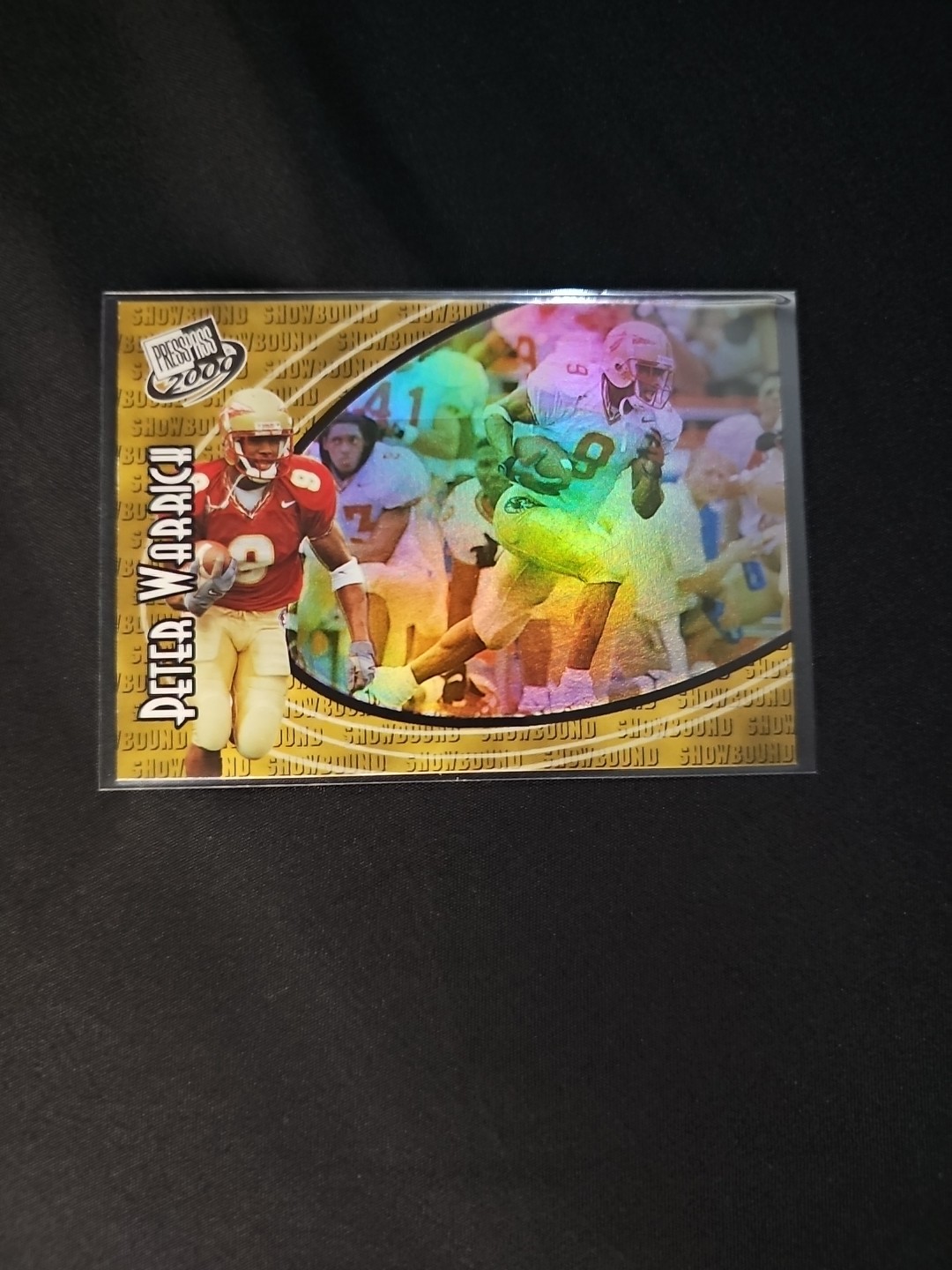 Peter Warrick Press Pass #1 Gold Zone