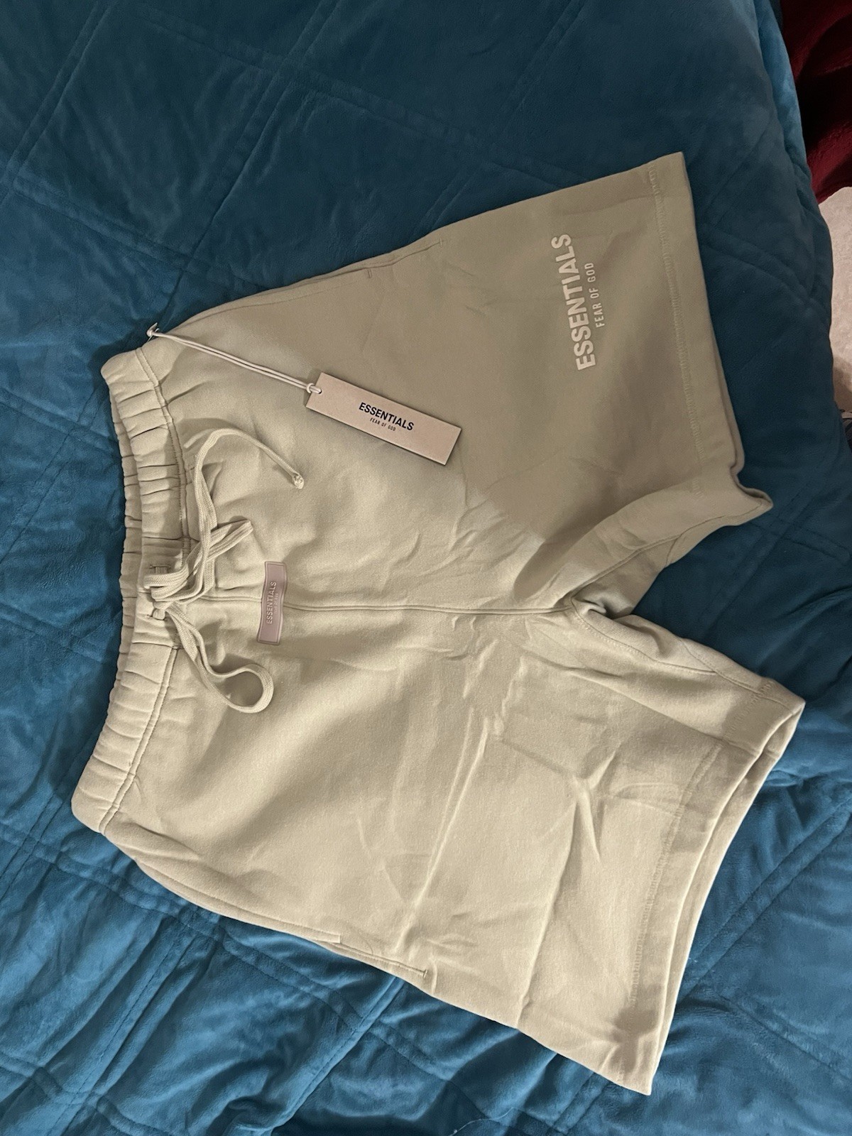 Essentials Fear of God Relaxed Sweat Shorts Sea Foam 160BT212004F