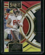 2023 Panini Select #155 Payne Durham Red and Yellow Prizms Die Cuts