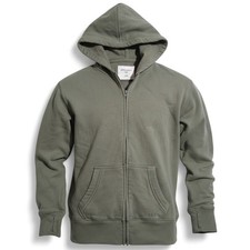Abercrombie Kids Zip Up Hoodie Olive Green Size 9/10