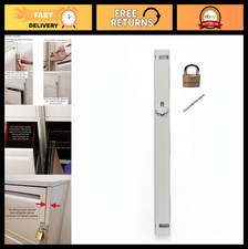 Locking Bar for 3 Drawer File Cabinets - Includes Padlock  Cobalt Drill Bit - B