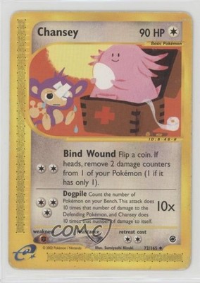 Chansey Pokemon e-Card Series Expedition #72 2002