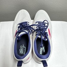 Brooks Revel Men's Athletic Sneaker White/Pink/Blue Lace Up Low Top Mesh