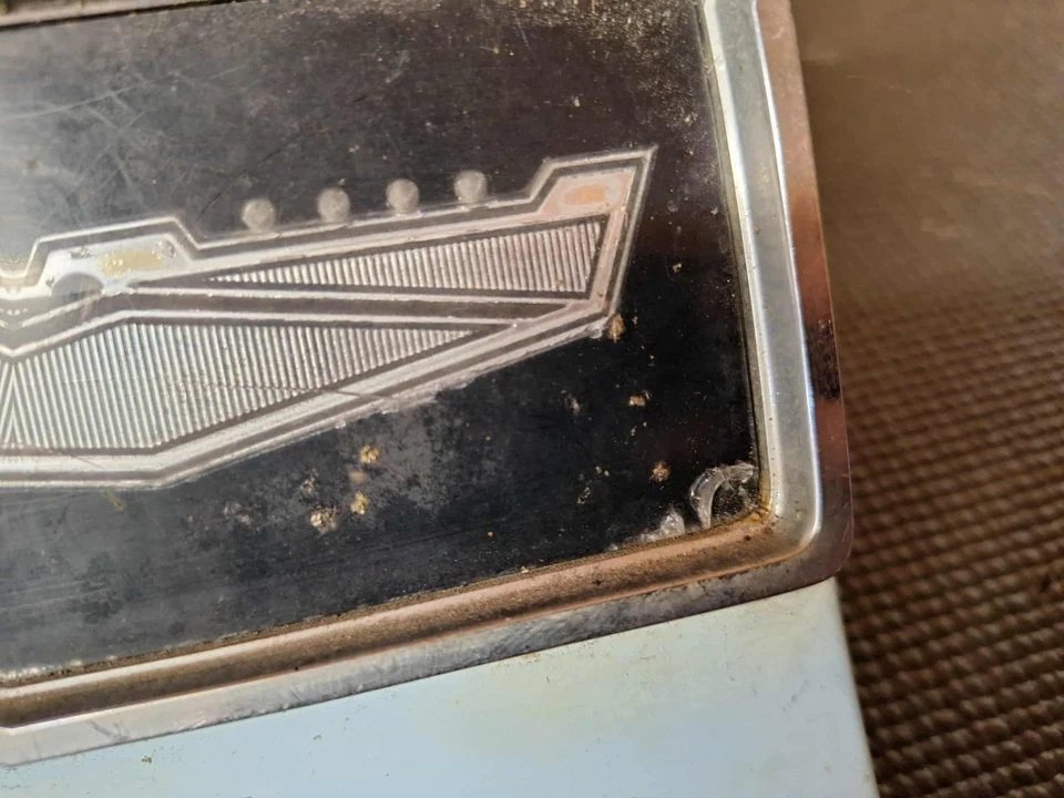 1964 Ford Custom 500 Fuel Door Lid Flip Cover SHIPS WORLDWIDE - Image 3 of 4