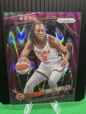 2025 Panini WNBA Prizm Tina Charles Purple Raywave /175 Connecticut Sun