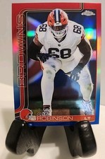 2025 Topps Chrome Football Cam Robinson Red, White, & Blue Refractor SP
