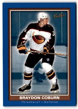 Braydon Coburn 2006-07 Upper Deck Beehive Blue Rookie #121 Atlanta Thrashers
