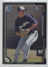 2015 Bowman Chrome Prospects Asia Exclusive Black Refractor Taylor Williams fm0