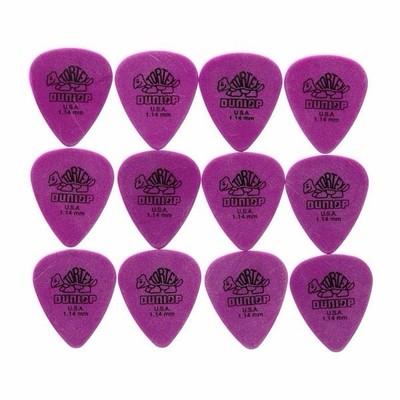 40 x Dunlop Tortex Standard Gitarren-Plektren - lila 1,14 mm