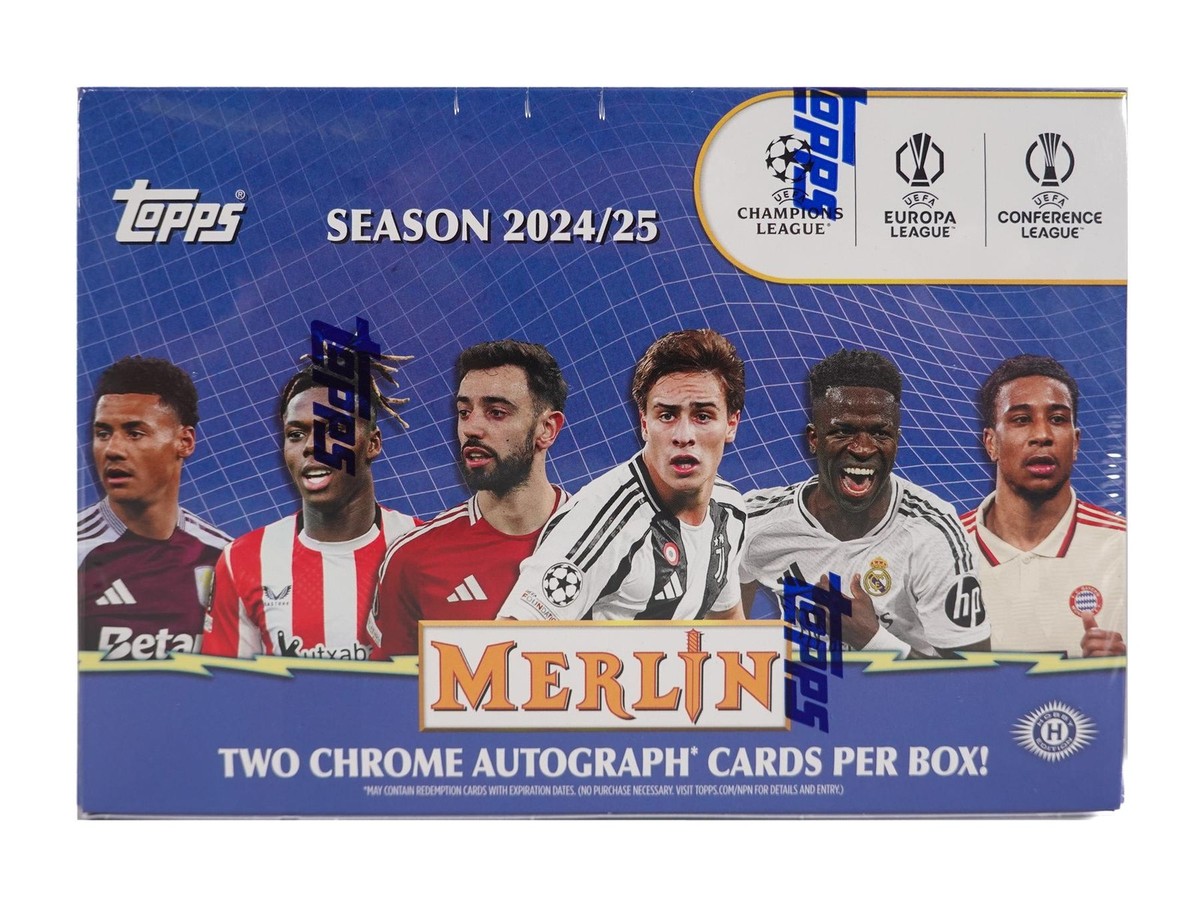 2024/25 TOPPS CHROME MERLIN UEFA CLUB COMPETITIONS SOCCER DELIGHT