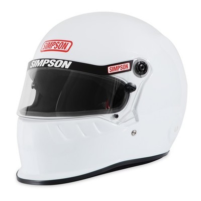 Simpson Racing 7950011 SD1 Dirt Track Helmet - Snell SA2020 - White - Adult SML