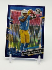 2023 Panini Donruss Optic - Rated Rookie Quentin Johnston Purple Shock Prizm