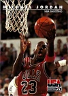 1992 Skybox USA MICHAEL JORDAN NBA Shooting Card 44 Bulls HOF