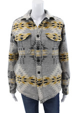 Pendleton Unisex Quilted Wool Aztec Gray Butt...
