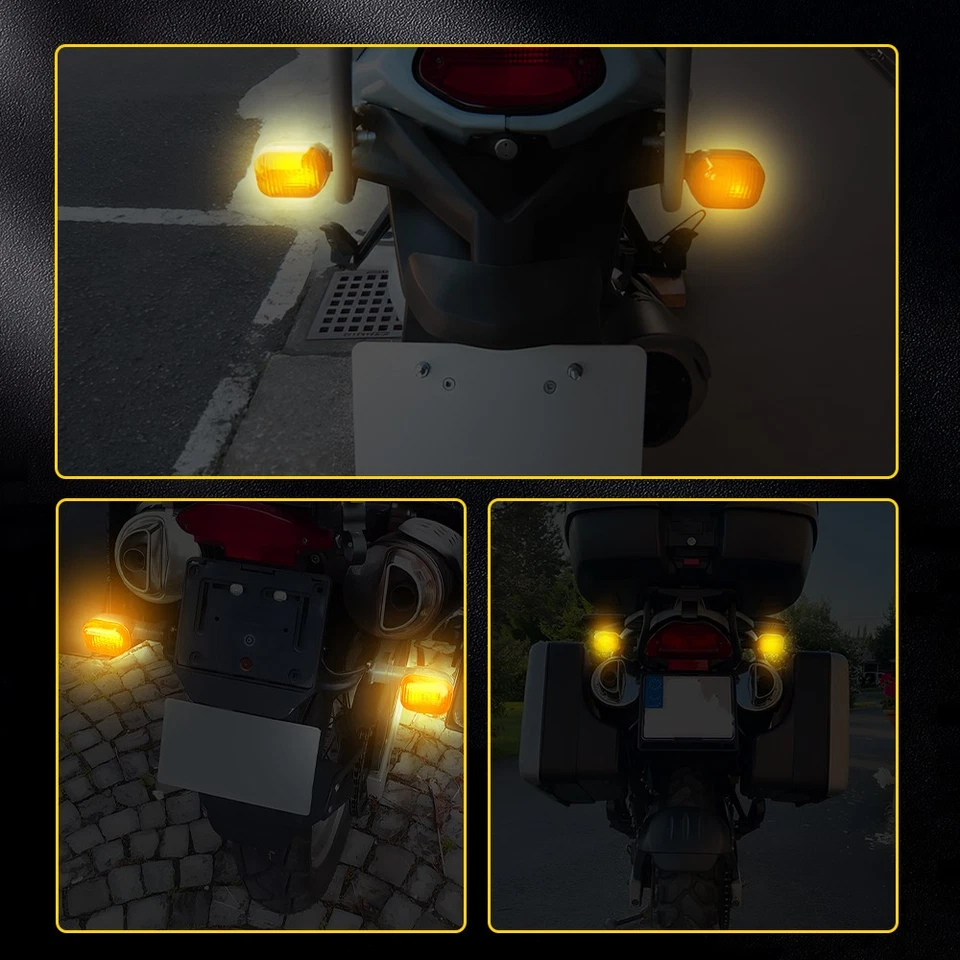 4件装后转向信号指示器适用于宝马F650GS F650CS F650ST G650GS琥珀色灯E — 第 4/4 张图片