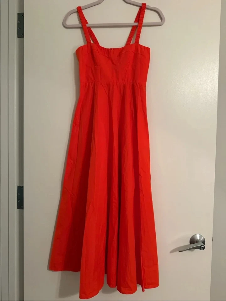 Mango Vibrant Red Sleeveless Maxi Dress - Photo 1/1