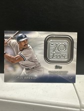 DAVE WINFIELD #T70P-DW | 2021 Topps Update Series PATCH Relic Card Yankees 🔥 L2