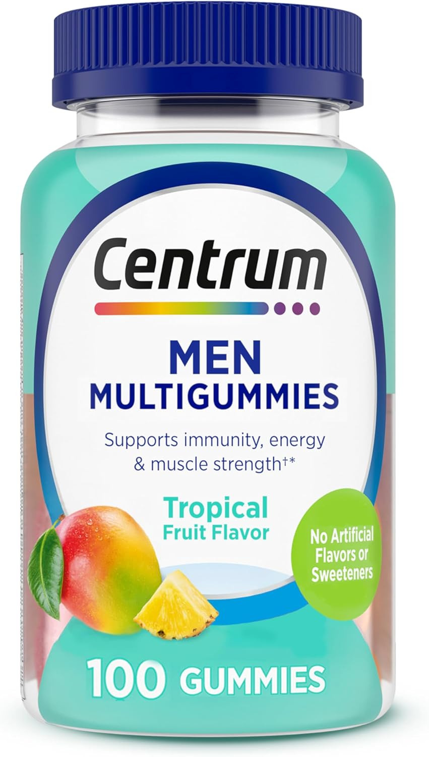 Men'S Multivitamin Gummies, Immune, Energy, Healthy Appearance Support, 100 Coun