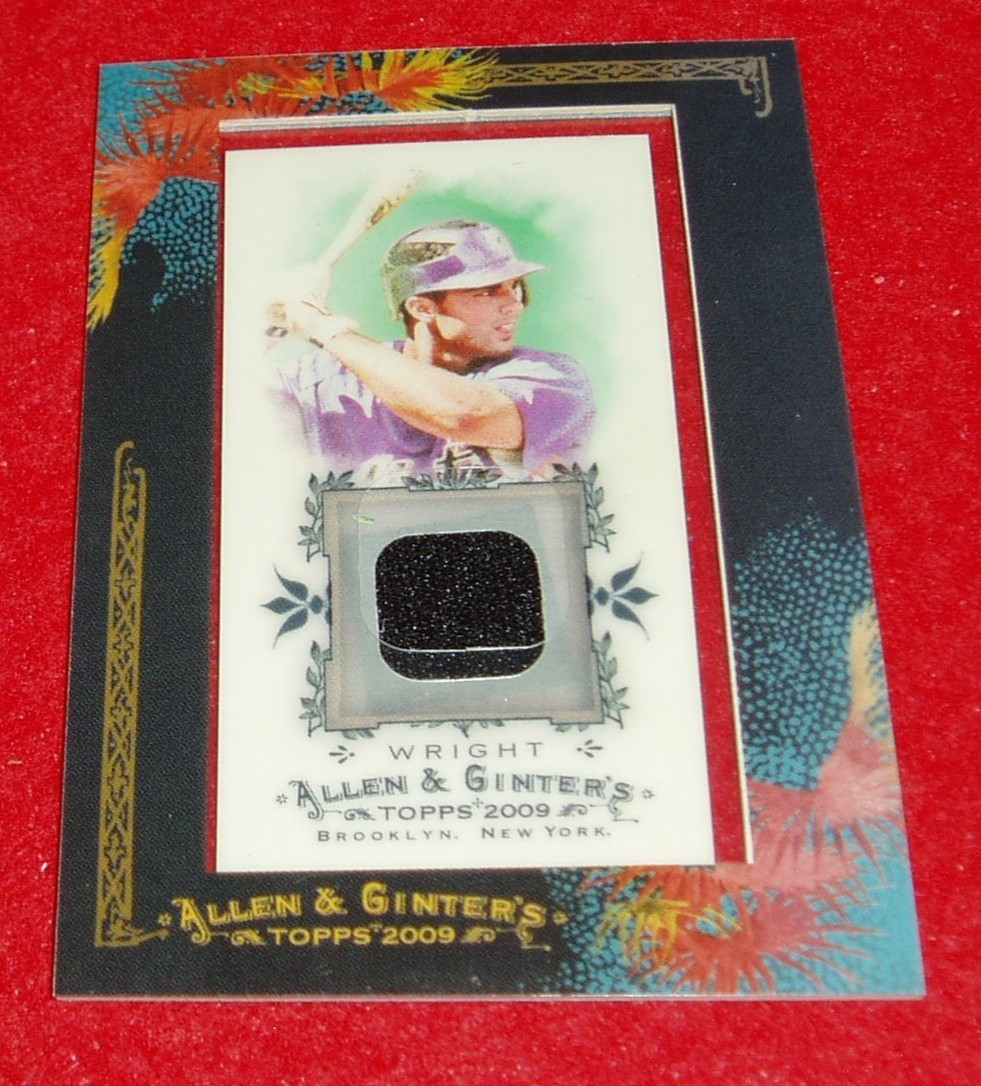 David Wright 2009 Topps Allen & Ginter's Mini Framed Jersey Relic #AGR-DAW2  NM/