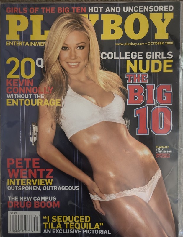 PLAYBOY MAGAZINE OCTOBER 2008 GIRLS OF BIG TEN LN