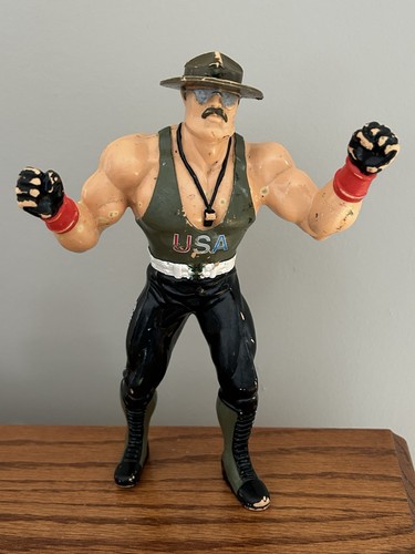 1987 Hasbro GI Joe Sgt Slaughter 8 Rubber Wrestlin...