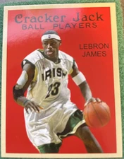 Lebron James High School 2024 Cracker Jack 2 1/4" x 3" Ball Players Card #93