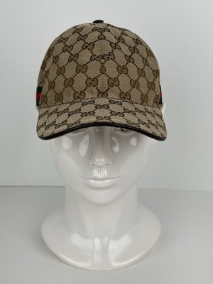 Gucci Original GG Canvas Baseball Hat Brown with Web Detail  display picture 3