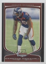2009 Bowman Chrome Refractor Brandon Marshall #71 0nr3