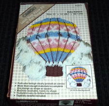 NOS Vtg 1982 Caron Latch Hook Rug Wall Hanging Kit K3371 Baby Balloon 15x15"