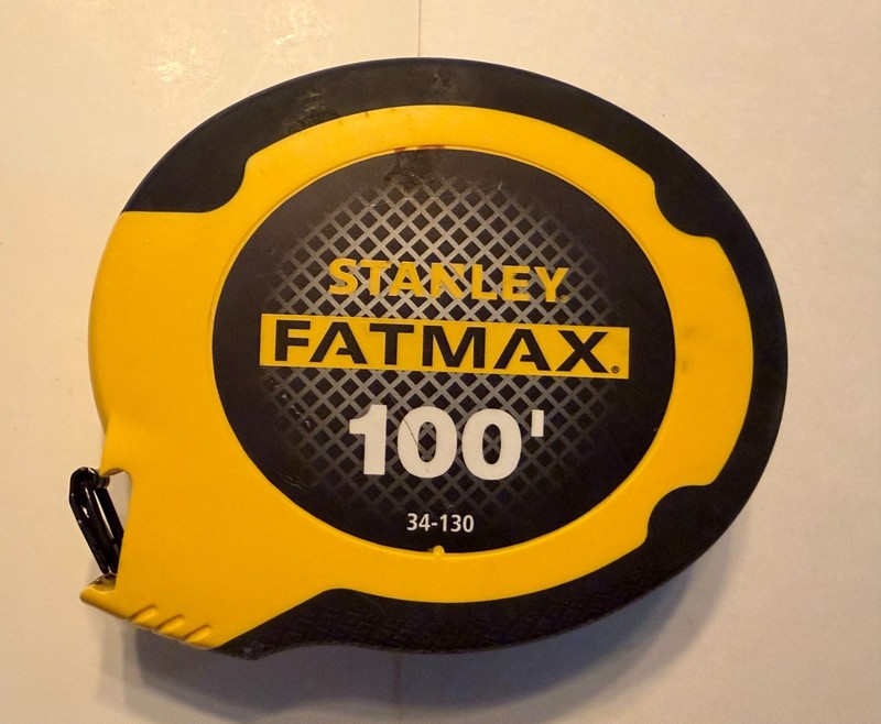 Stanley FatMax 100 Ft Tape Measure 34-130 Reel Measure NEW