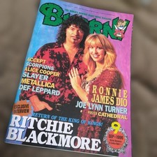 BURRN! September 1996 Magazine Richie Blackmore Cover Ronnie James Dio Interview
